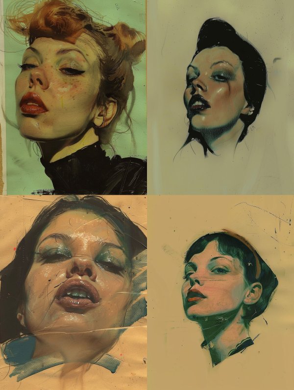 Avante Garde Mixed Media Portrait