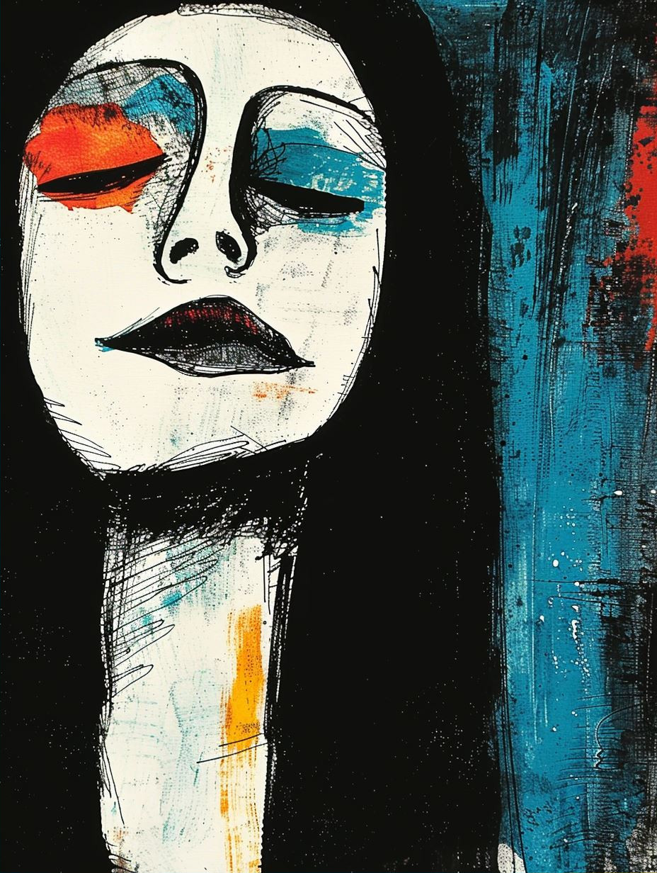 Modernist Melancholy in Bold Contrast - Image 2