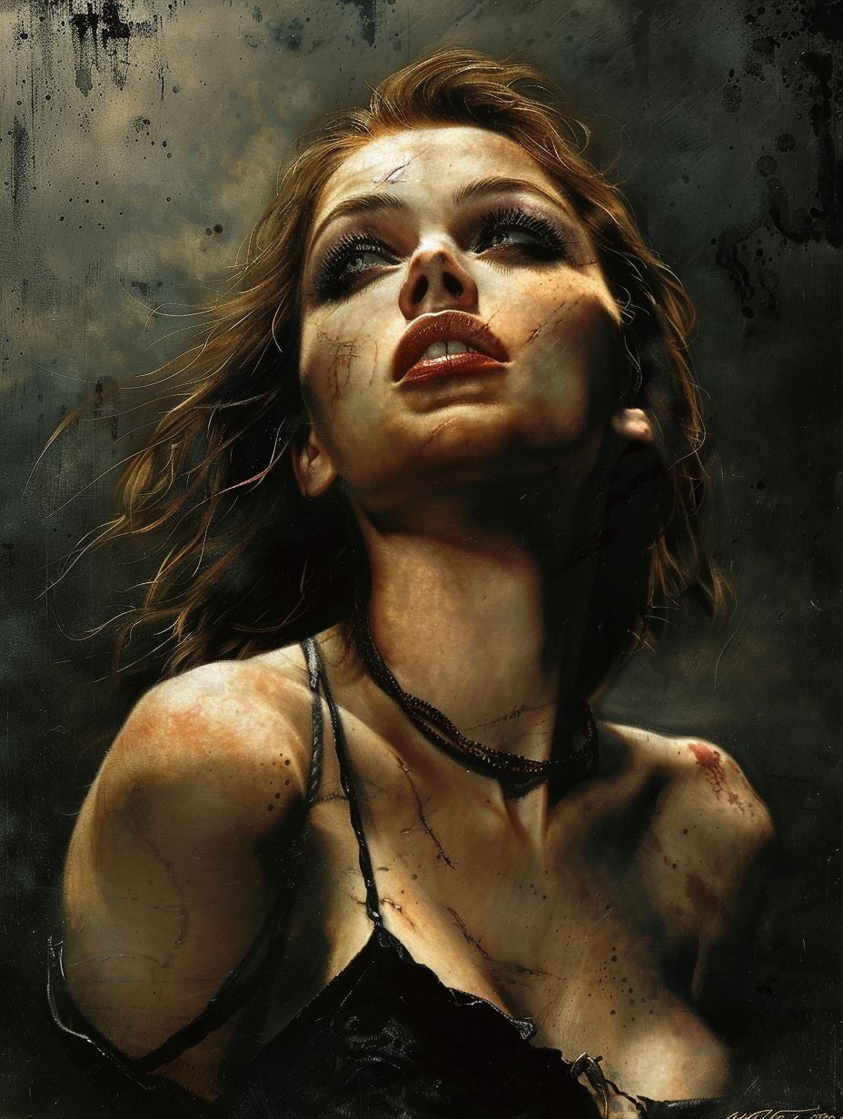Dark Cinematic Gothic Portrait