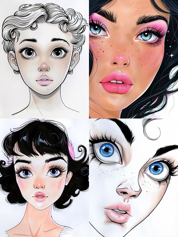 Vintage Ink Doll