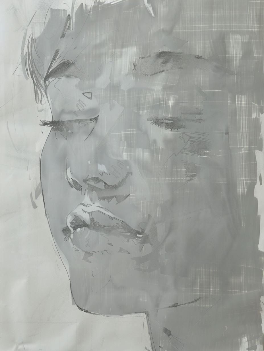 Fragmented Ethereal Portrait Study