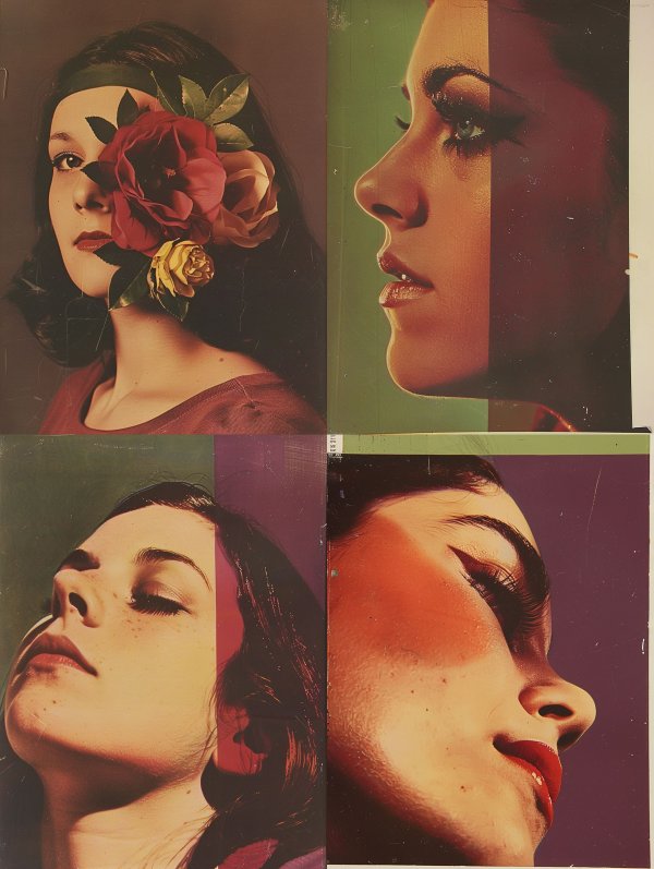 Vintage Cinematic Floral Portraits
