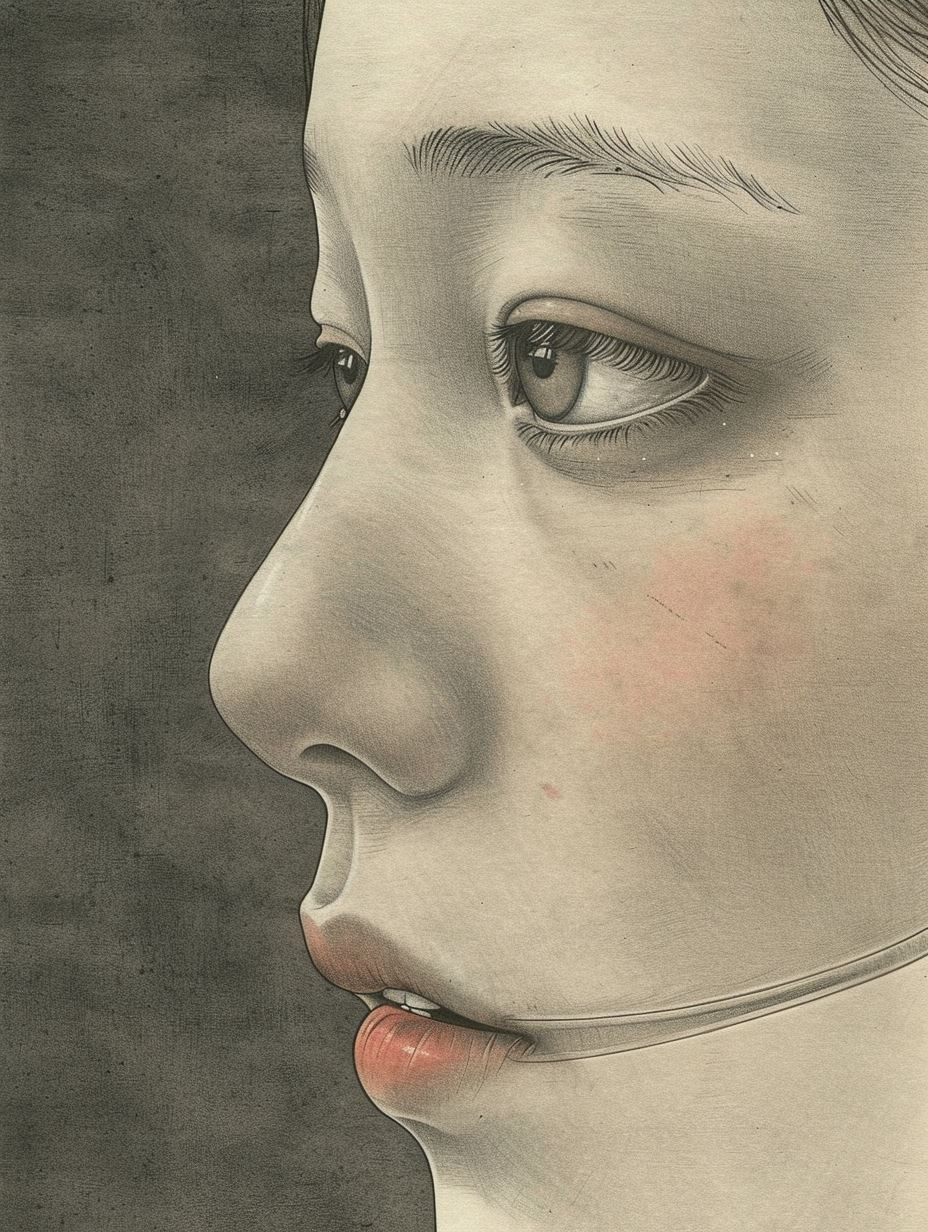 Ethereal Graphite Portrait Study