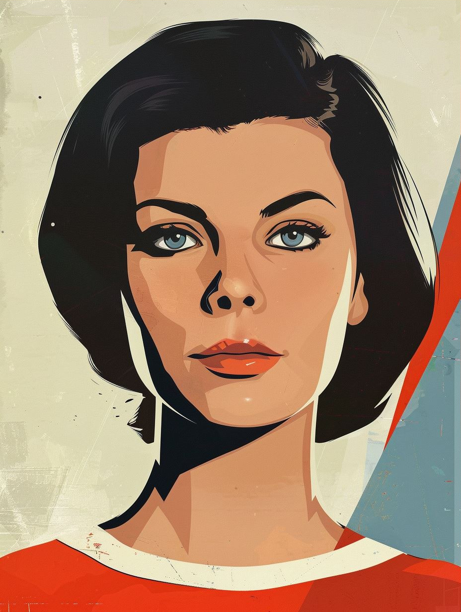 Constructivist Geometric Portrait Study