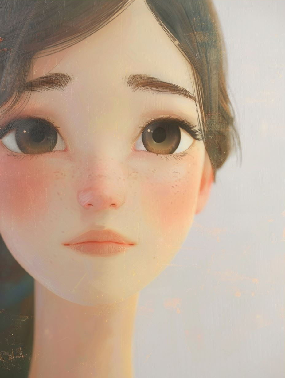 Ethereal Soft Focus Anime Portrait