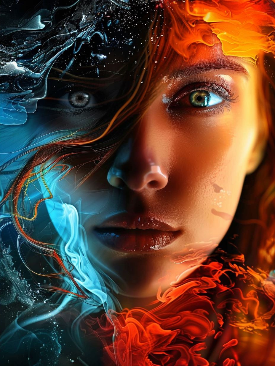 Celestial Fire and Ice Gaze