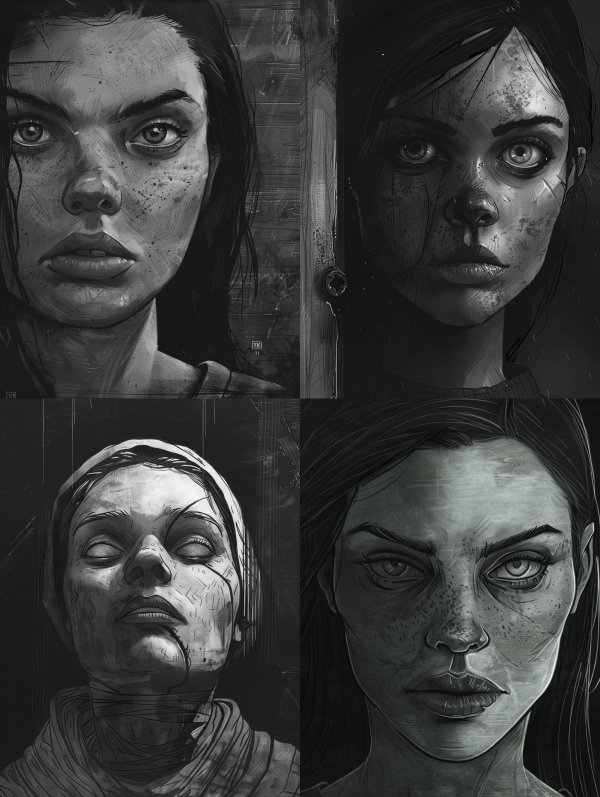 Gritty Monochrome Portrait