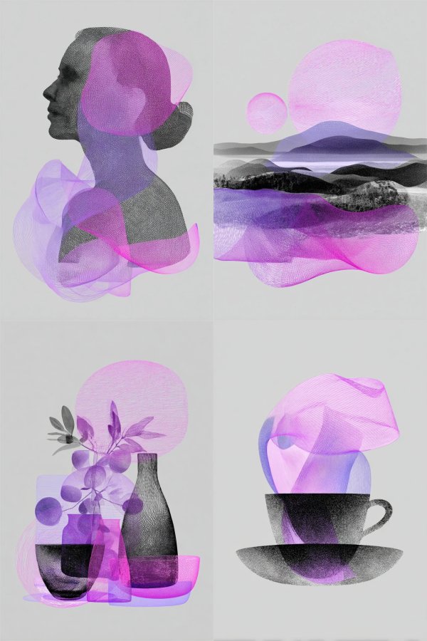 Ethereal Mesh Silhouette