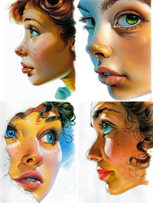 Sun-Kissed Freckled Portrait Study