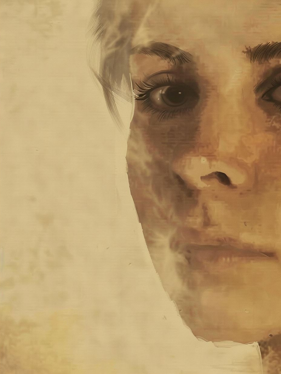 Sepia Haze Ethereal Portrait