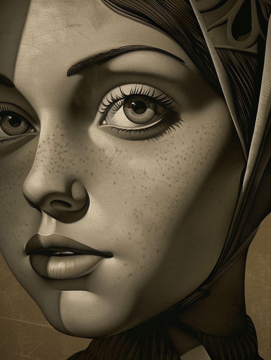 Golden Sculpted Elegance - Image 2