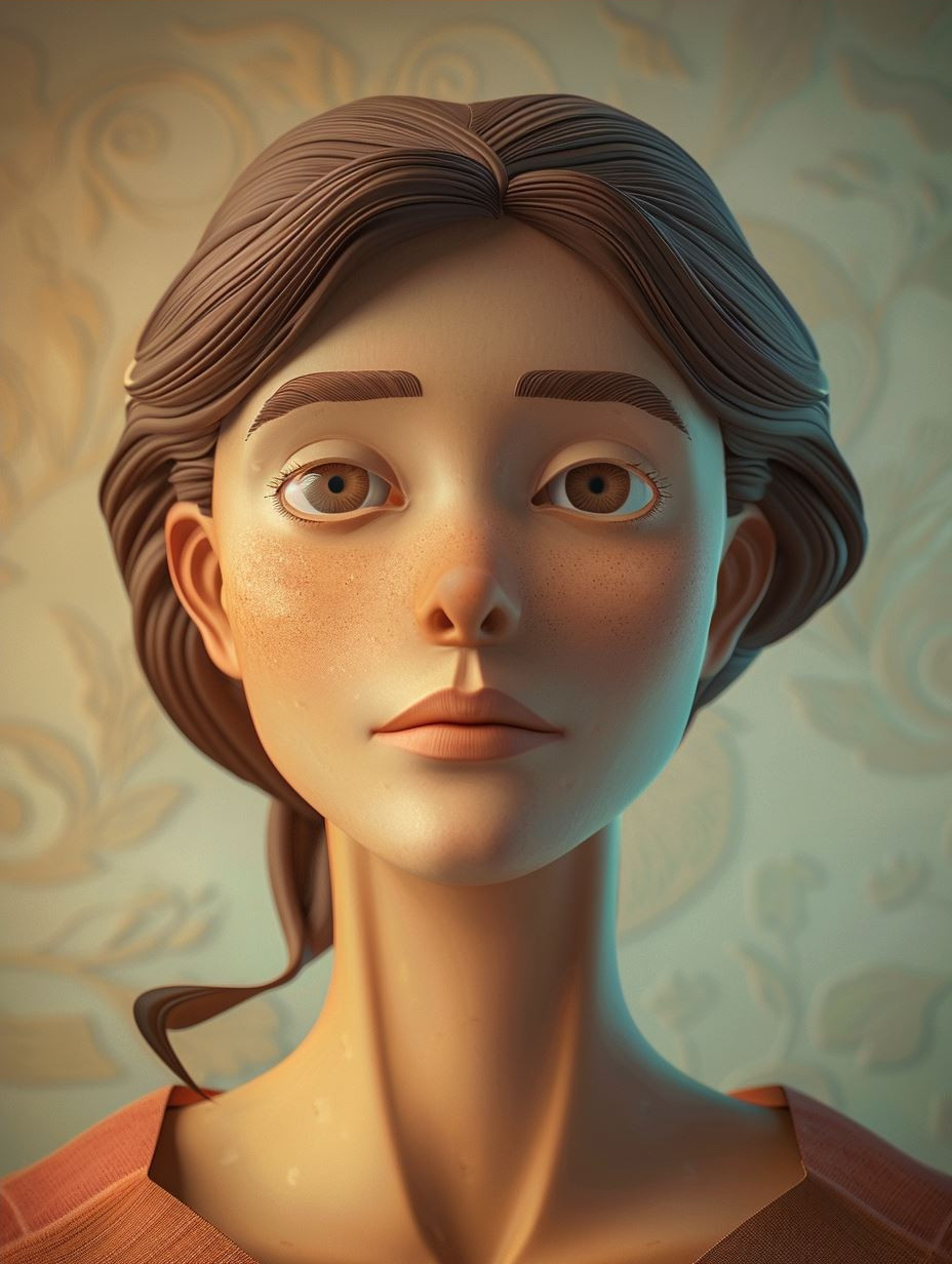 Ethereal Gaze in Golden Light