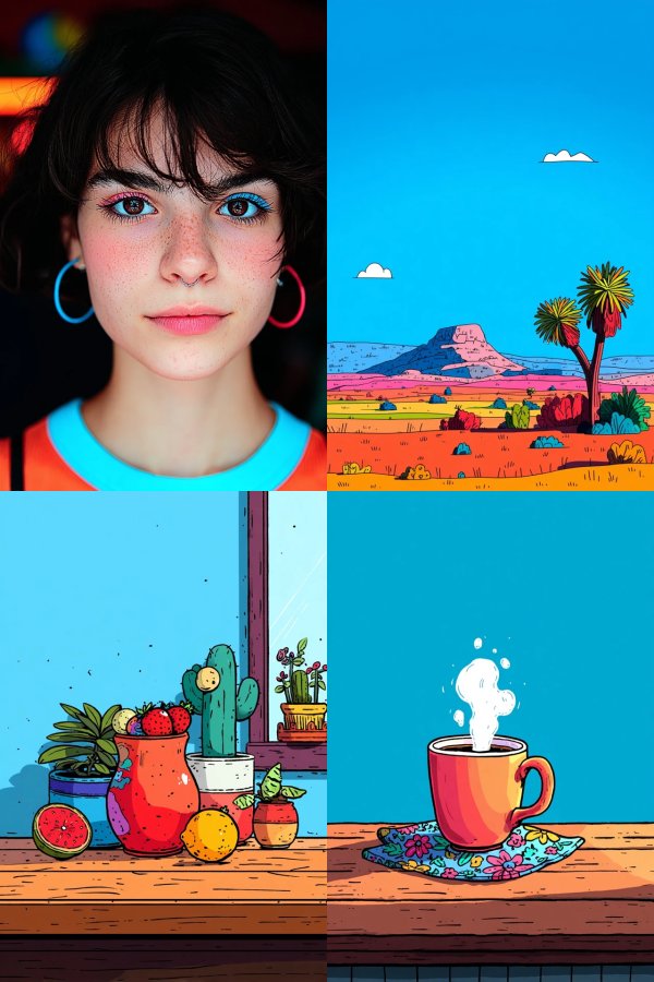 Neon Pastel Portrait