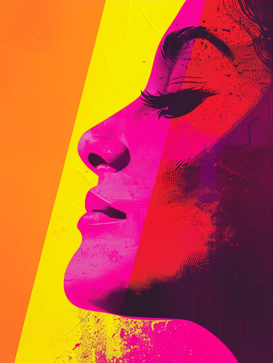 Neon Pop Art Portrait