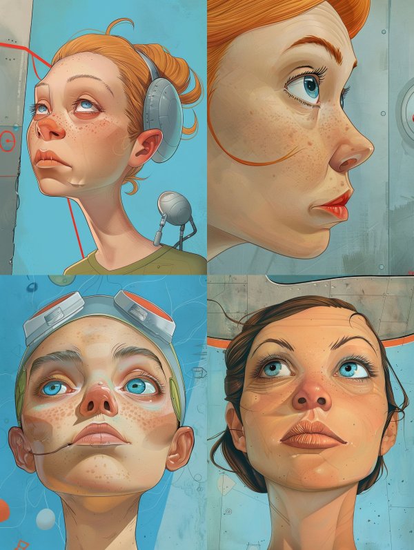 Surrealist Digital Portrait Studies