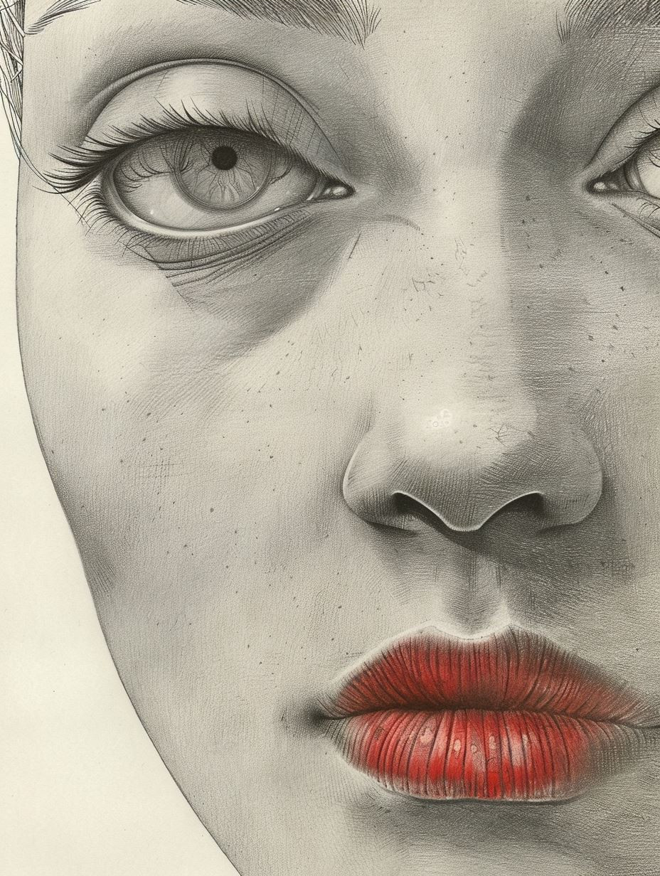 Ethereal Graphite Portrait Study