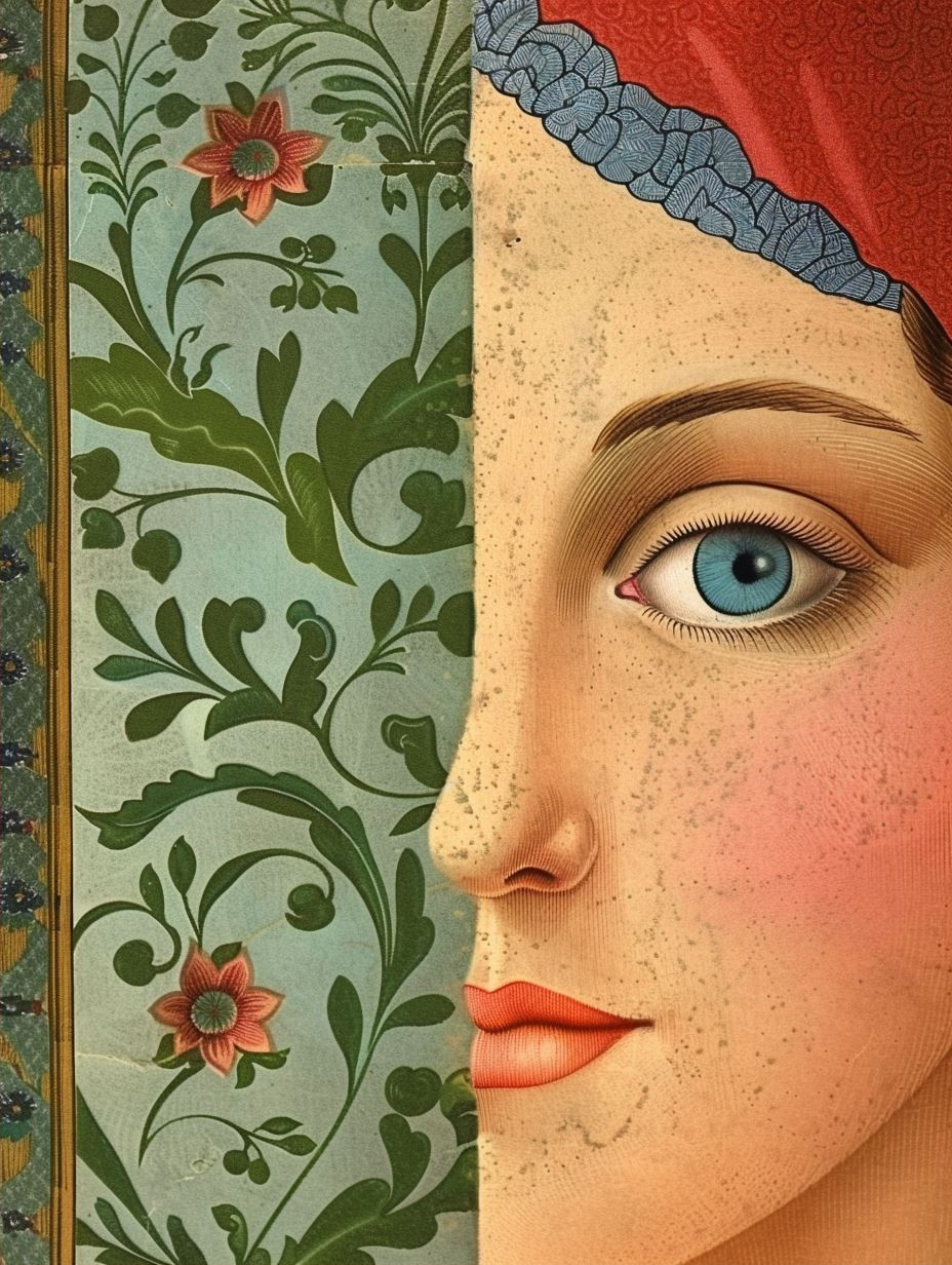 Vintage Canvas Portrait Profile