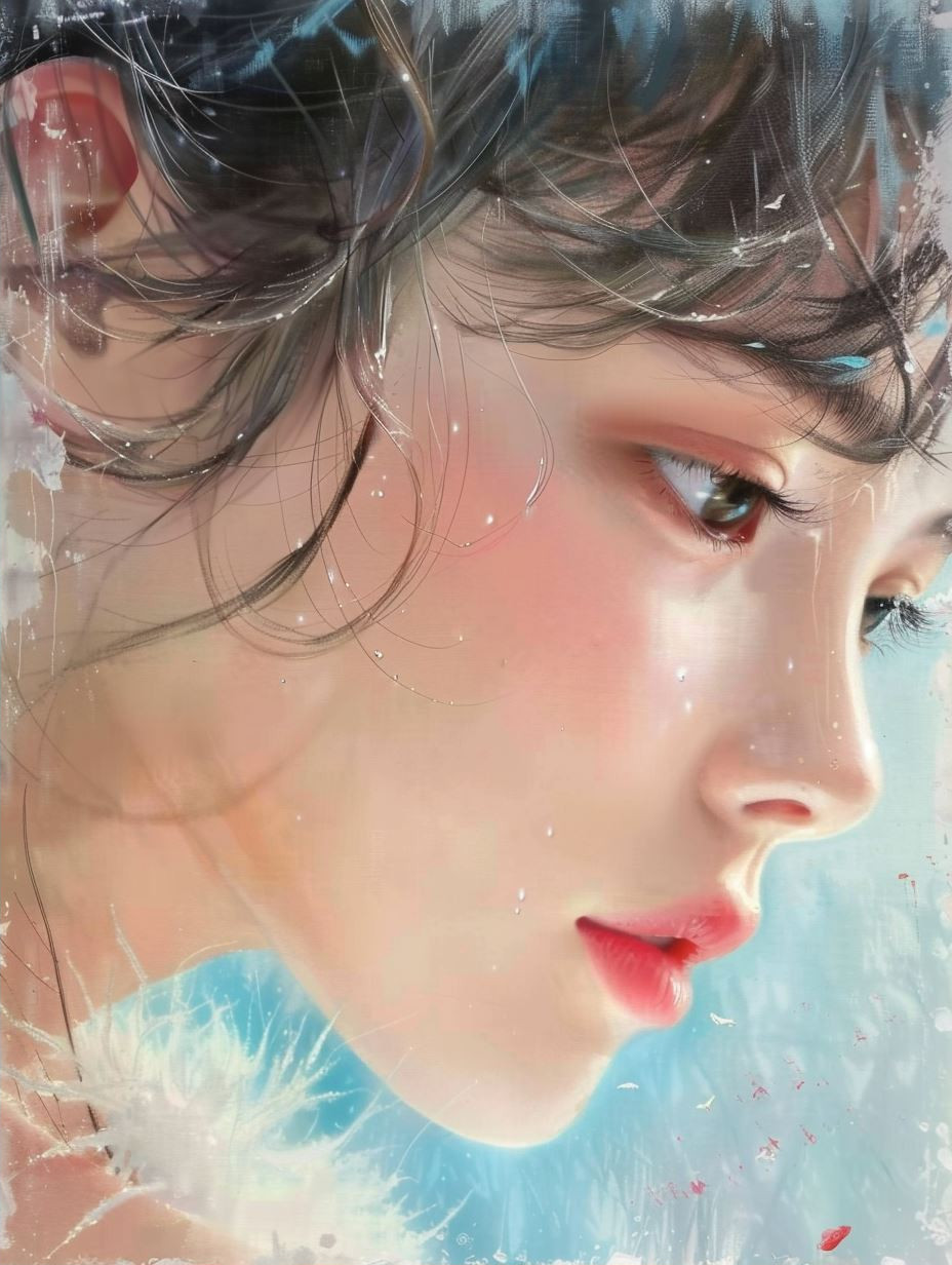 Ethereal Gaze of Spring Blossoms
