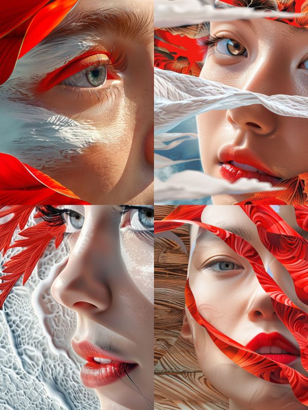 Crimson Petals and Liquid Skin