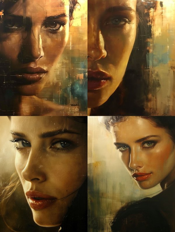 Golden Hour Abstract Portrait