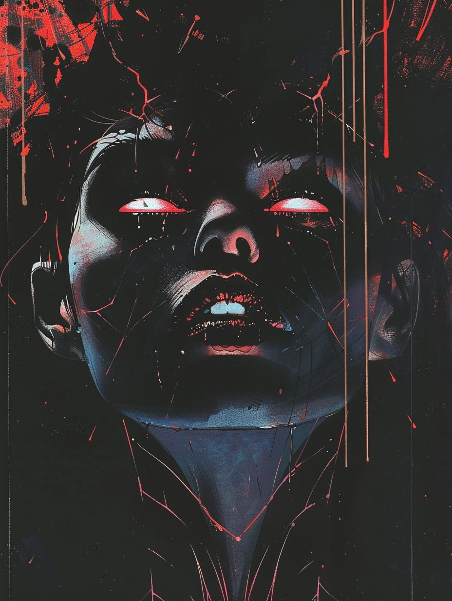 Crimson Tears Dark Surrealism