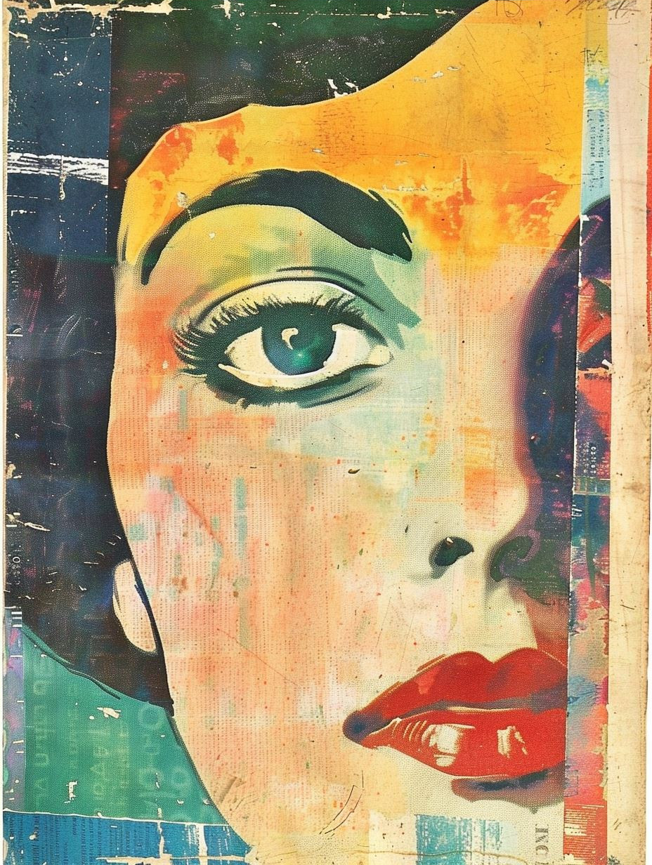 Vibrant Pop Art Portrait Study