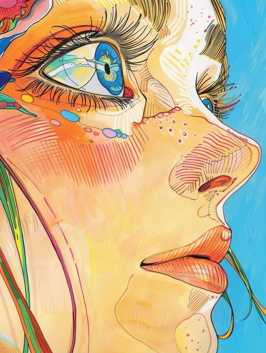 Neon Prism Portrait