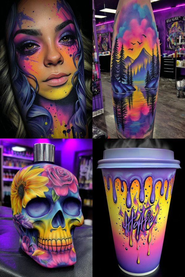Neon Prism Portrait