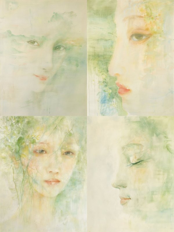 Ethereal Watercolor Gaze
