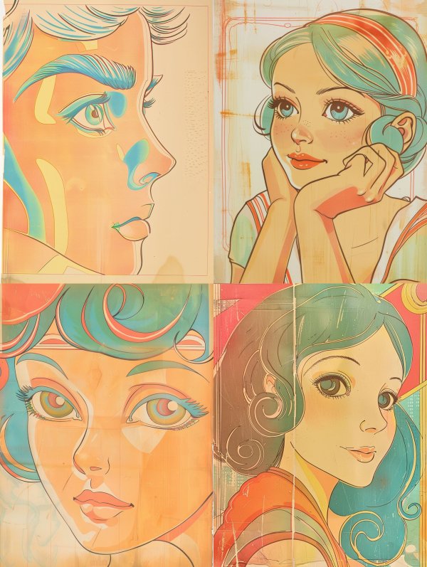 Neon Pastel Portrait