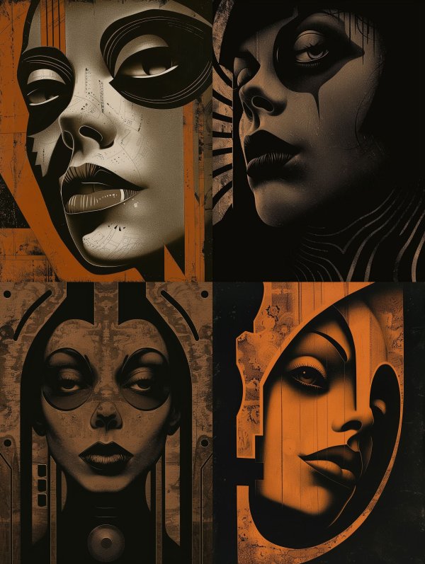 Copper Geometric Muse