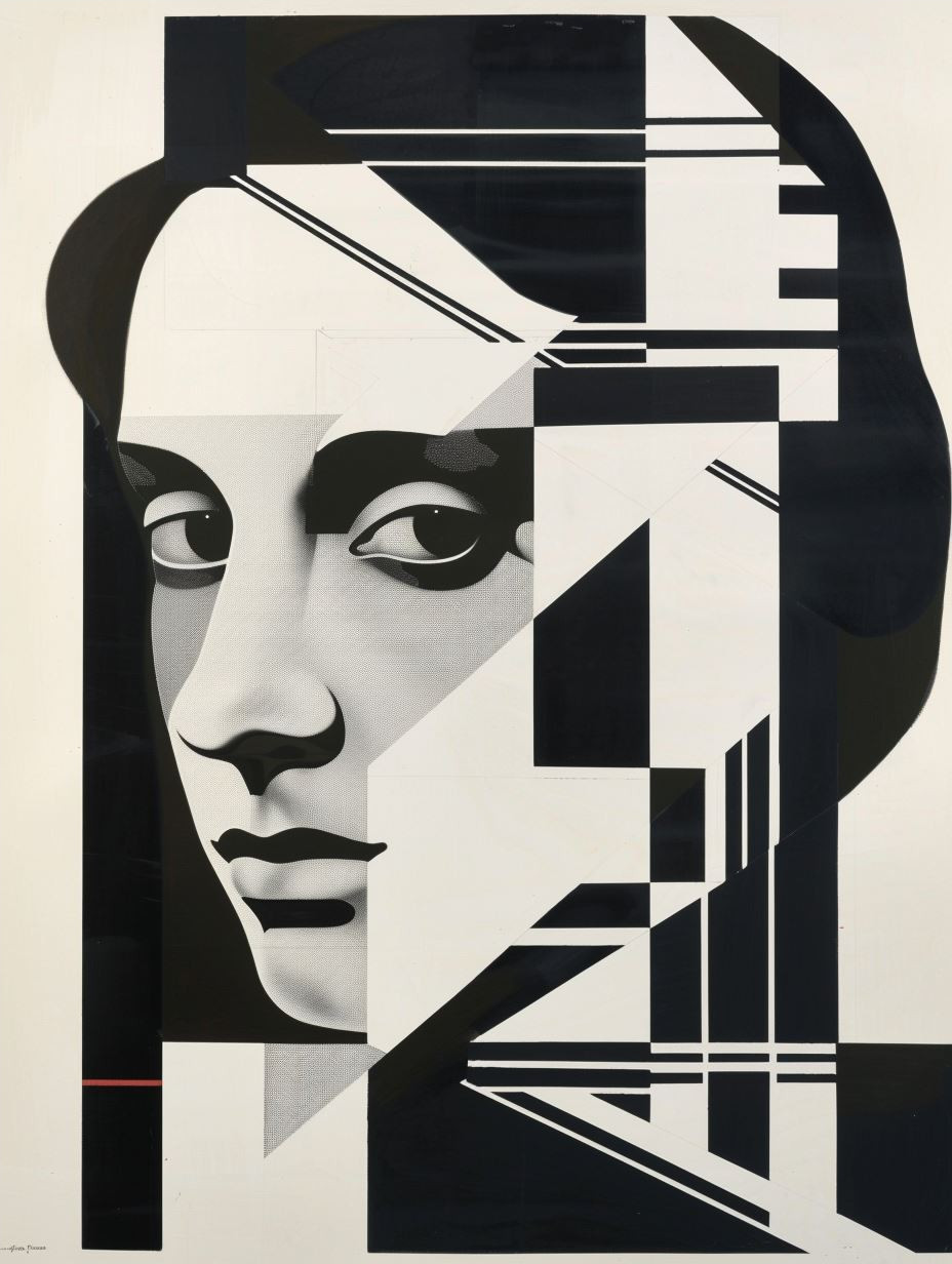 Geometric Prism Portrait Study