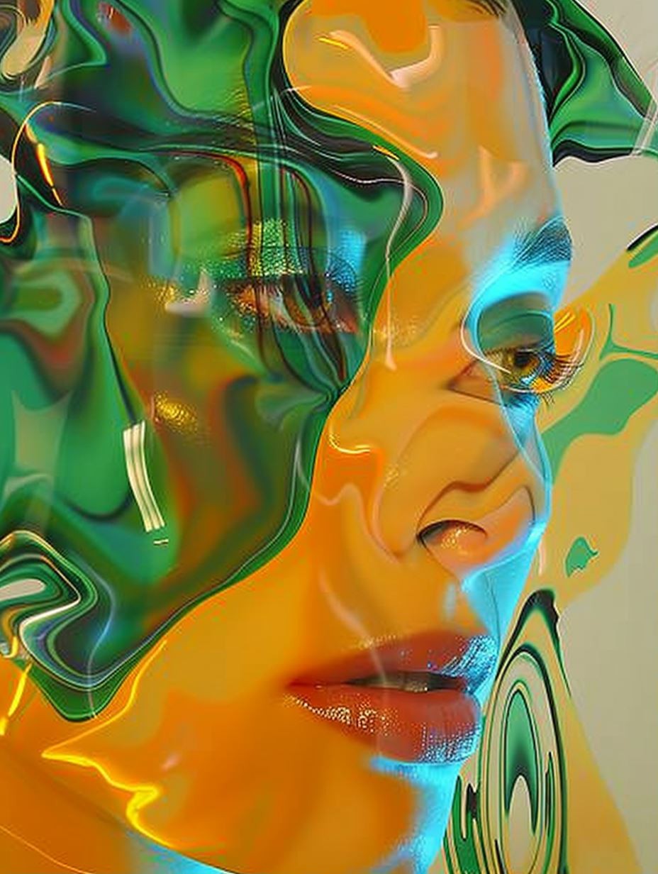 Liquid Prism Portrait - Image 1