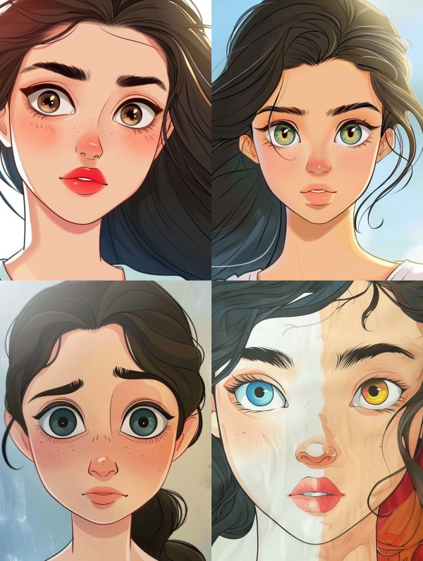 Ethereal Digital Portrait Studies