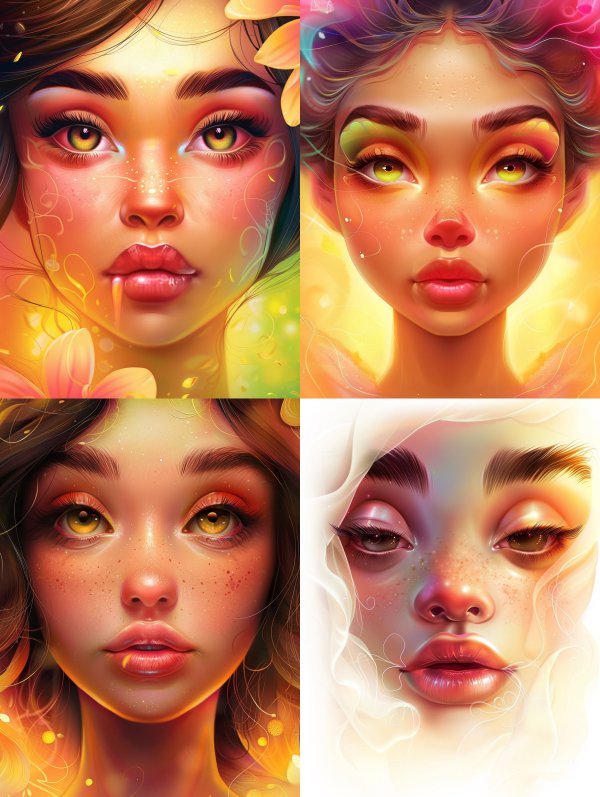 Ethereal Glow Digital Portraits
