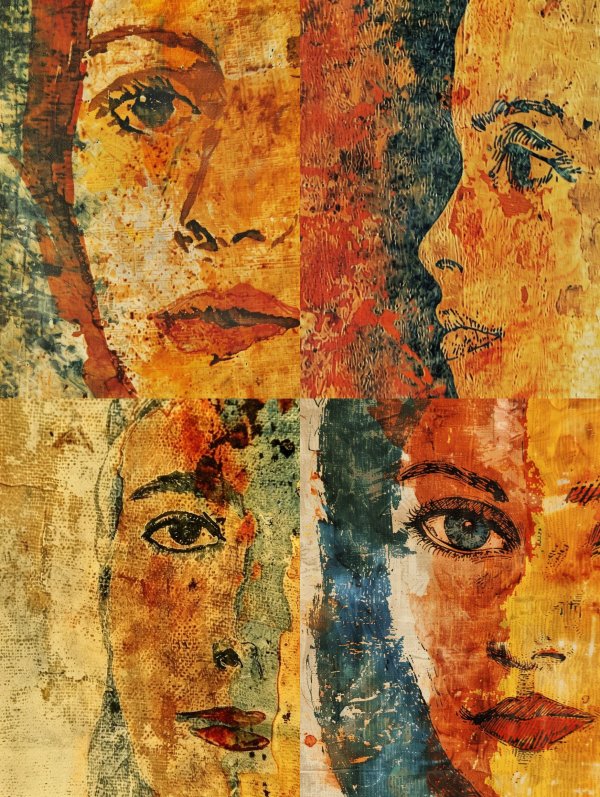 Rustic Ochre Portrait Study