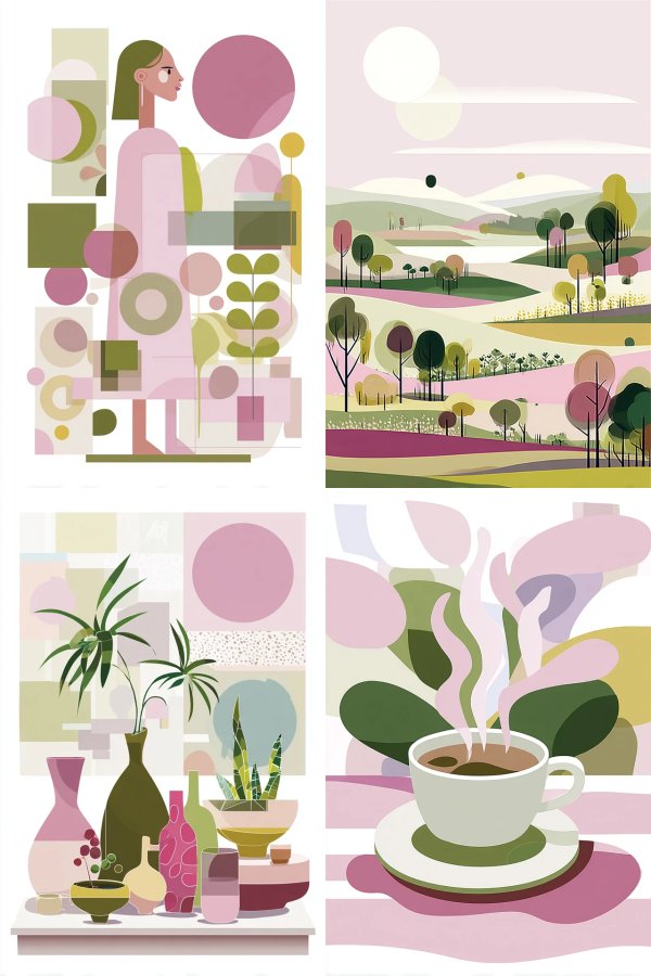 Geometric Pastel Harmony
