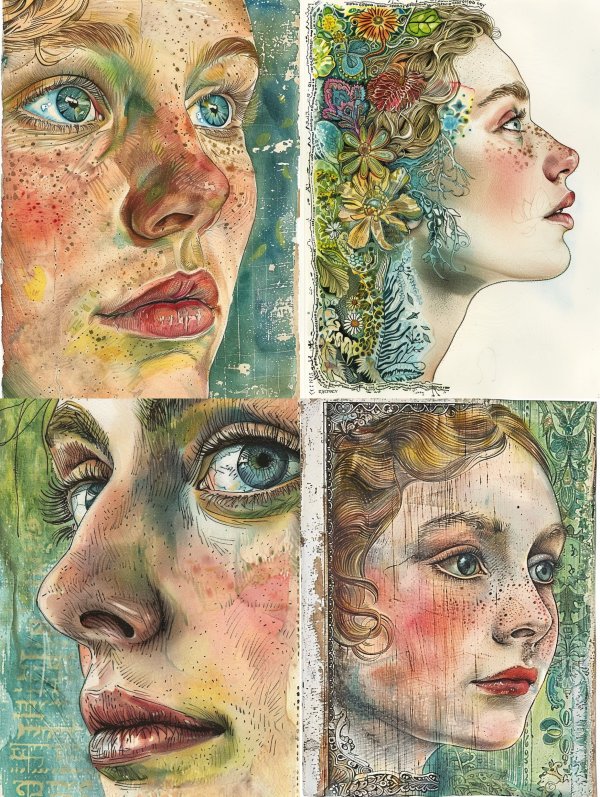 Prismatic Freckle Portrait