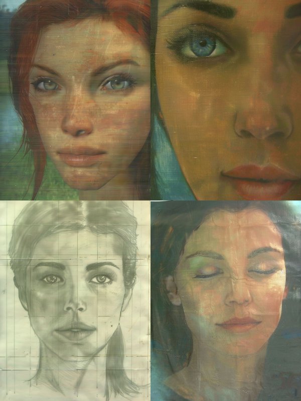 Ethereal Digital Portrait Studies