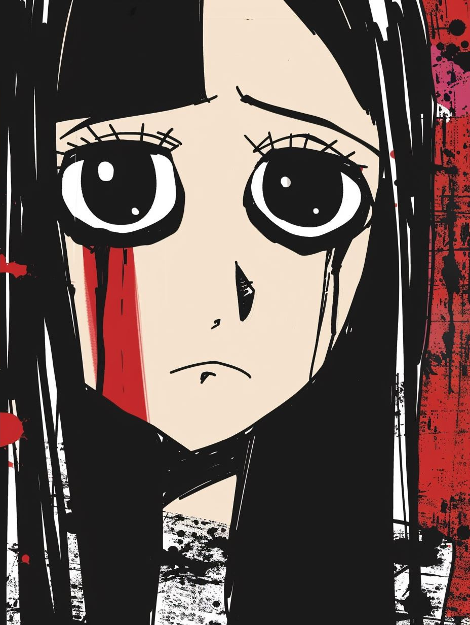 Crimson Gaze Urban Anime