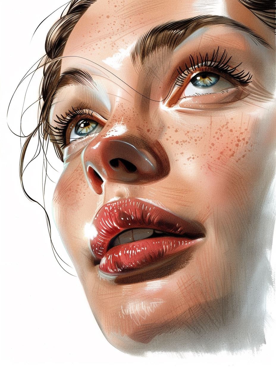 Luminous Freckled Gaze