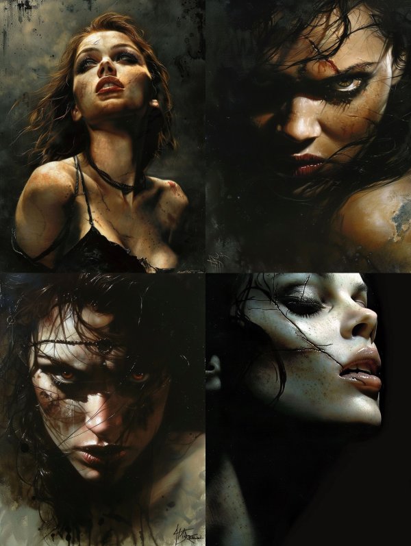Dark Cinematic Gothic Portrait