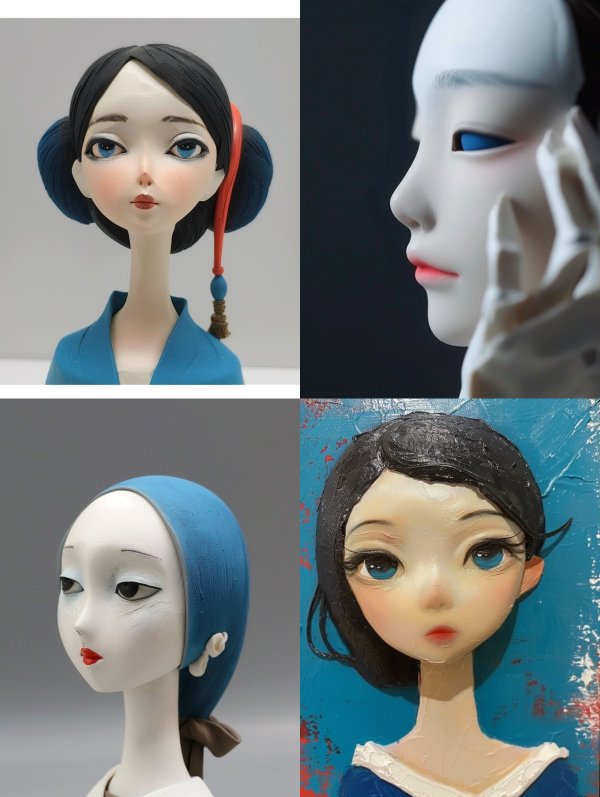 Azure Porcelain Muse