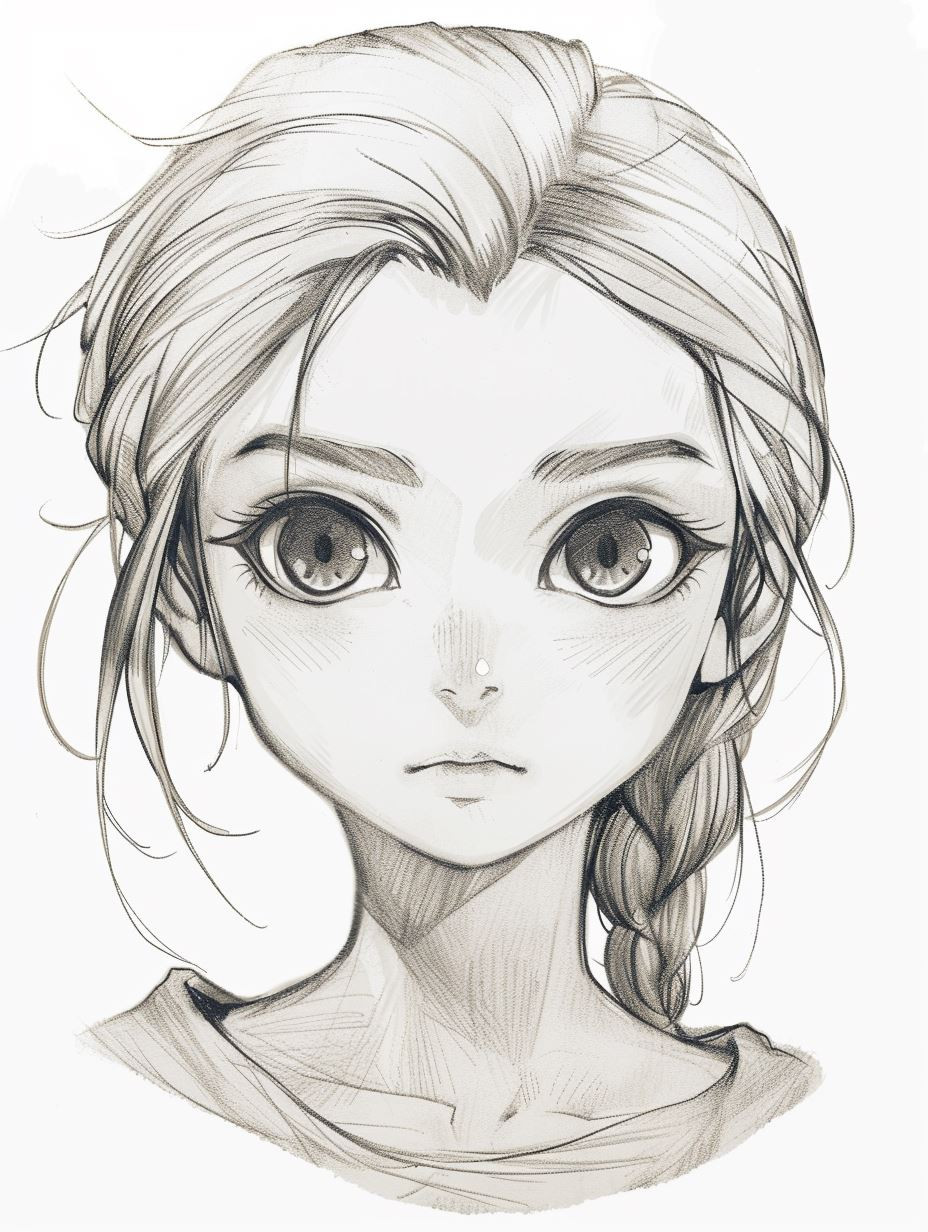 Ethereal Graphite Portrait Study