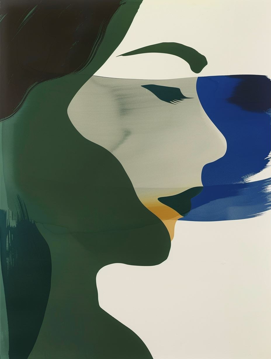Abstract Fluid Portrait