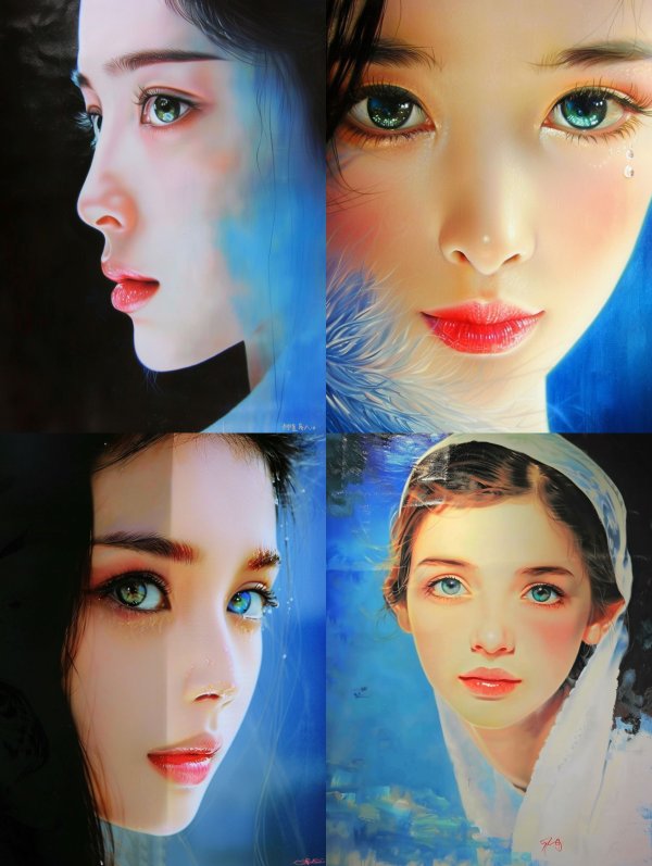 Ethereal Blue Dream Portraits