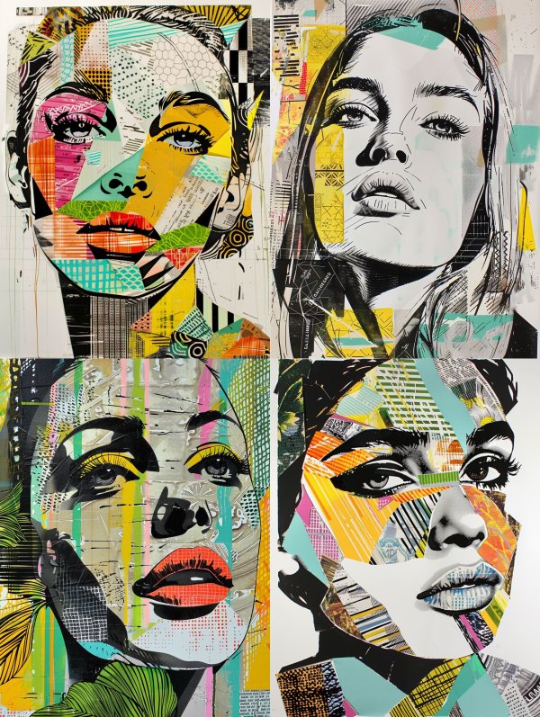 Fragmented Prism Portrait Art
