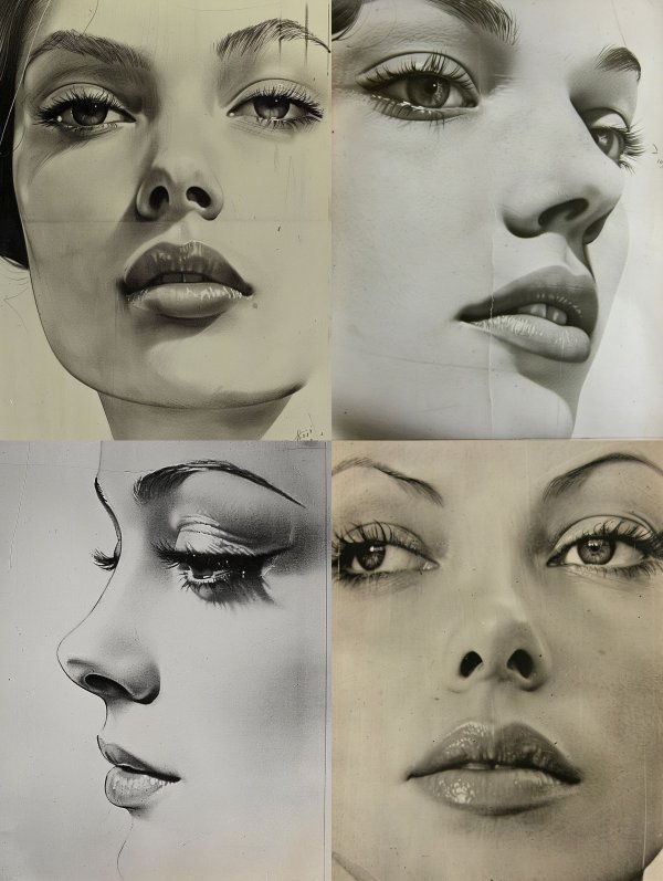 Hyper-Realistic Charcoal Portrait Study