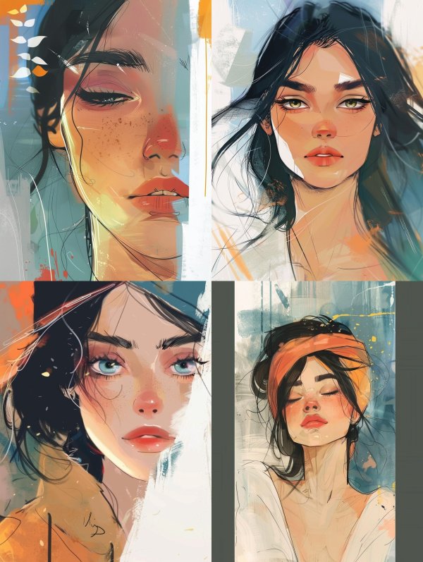 Ethereal Digital Portrait Study