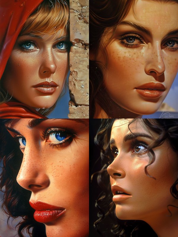 Crimson Veil Gaze